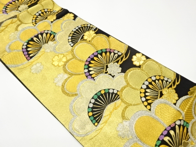 JAPANESE FUKURO OBI / WOVEN FLOWERS